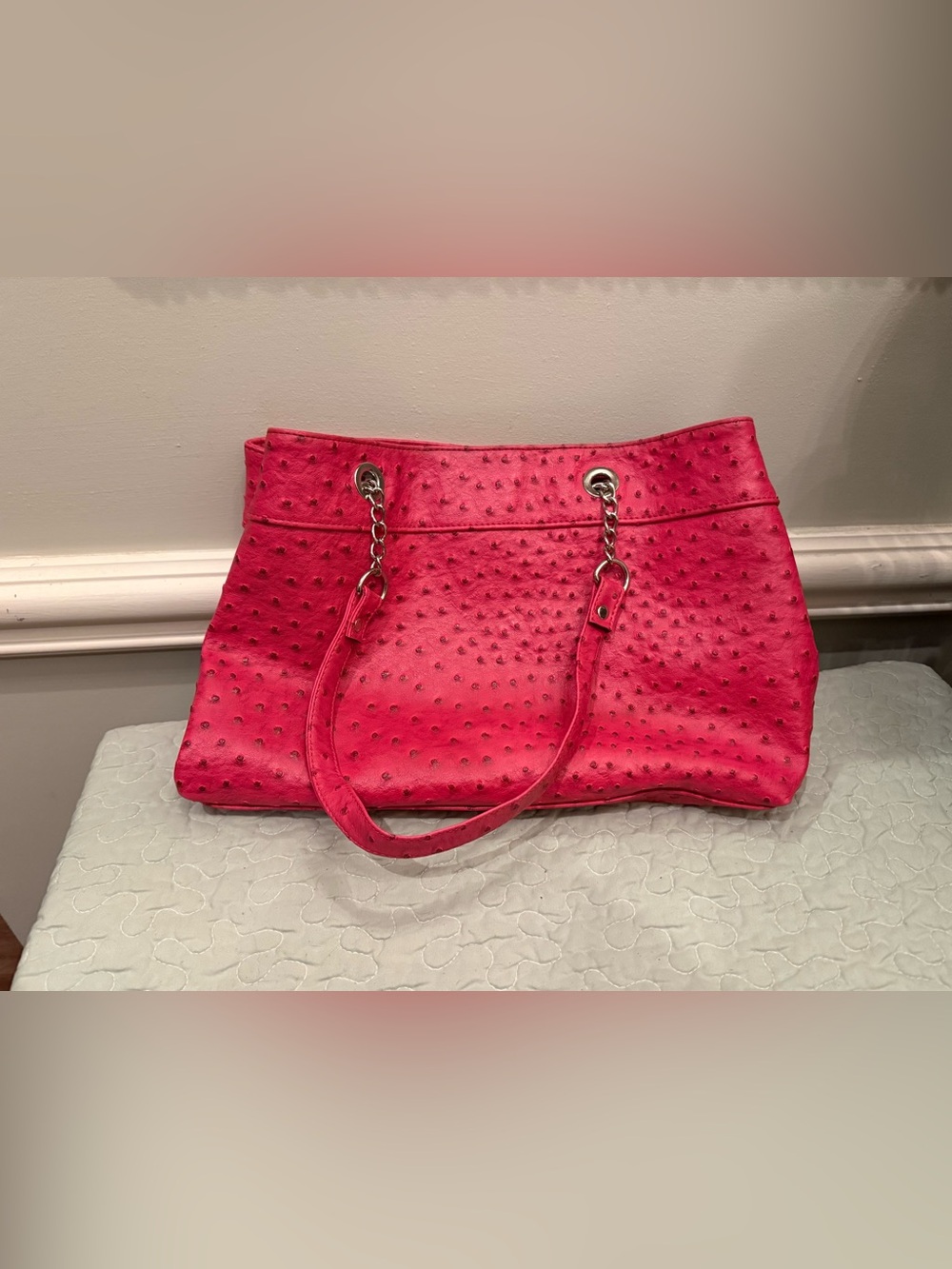 Hot Pink Women's Tote Handbag